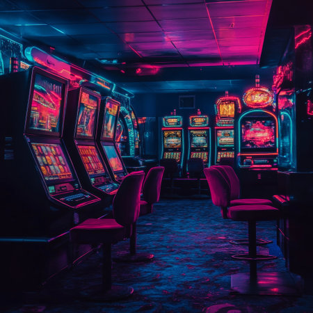 The interior of a slot machine at the Las Vegas Strip in Las Vegas.の素材