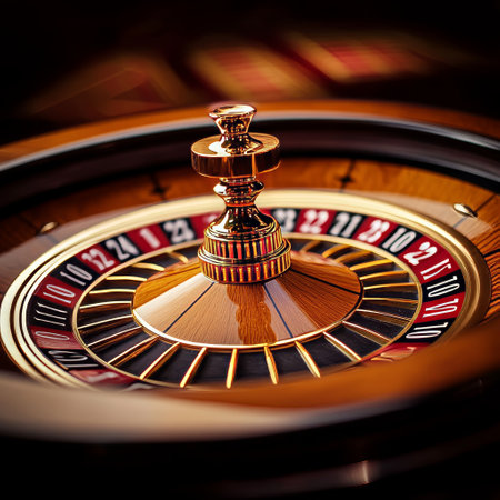 Casino roulette wheel, close-up. 3d renderingの素材