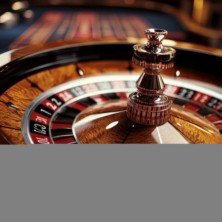 Roulette wheel in casino. Casino roulette table. 3d renderingの素材