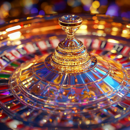 Roulette wheel in casino. Roulette wheel in casino.の素材