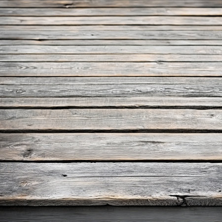Wooden background texture. Wooden planks on the floor in the park.の素材