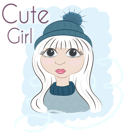 Beautiful romantic girl, cute girl, T-shirt Graphics, illustration princess girl.のイラスト素材