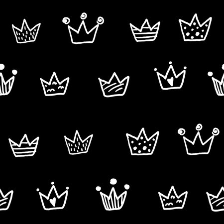 Hand drawn seamless pattern with triangles on white background. For wrapping, surface design, wallpaper, greeting cardsのイラスト素材