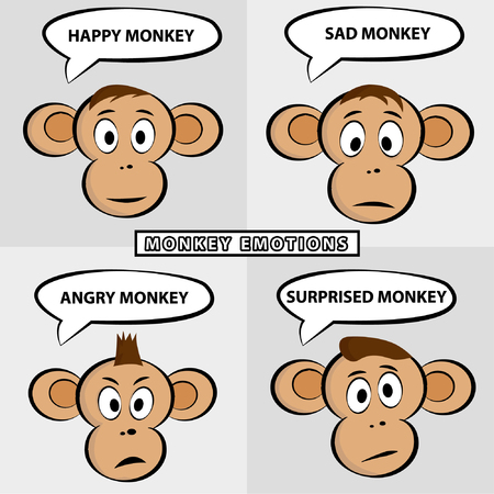 cartoon monkeyのイラスト素材