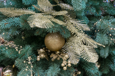 Christmas decorations. Christmas tree. New Year's toys.の写真素材
