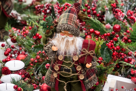Santa Claus, Father Frost. Christmas tree. New Year's decorations.の写真素材