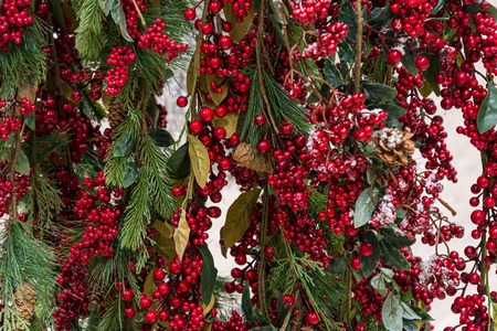 Christmas decorations. Christmas tree. New Year's toys.の写真素材