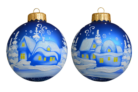 Christmas balls. New Year's toys. Christmas decorations. Isolated, white background.の写真素材