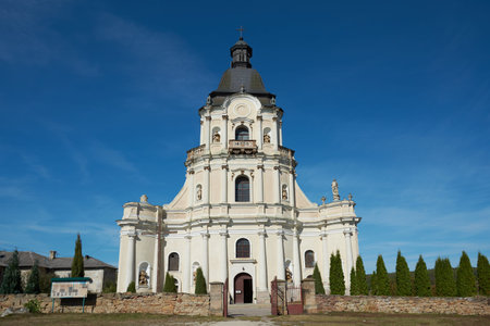 Roman Catholic Church of Holy Trinity in Mykulyntsi, Ternopil Oblast, Ukraine, 49.39972, 25.60621....