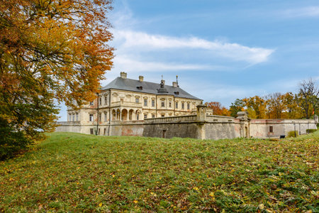 Pidhirtsi Castle is a residential castle-fortress located in the village of Pidhirtsi in Lviv region, Ukraine. Palace with bastion fortifications.のeditorial素材