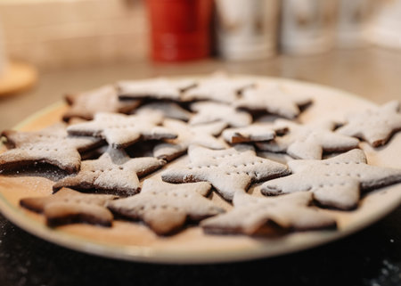 homemade ginger cookies on a plate