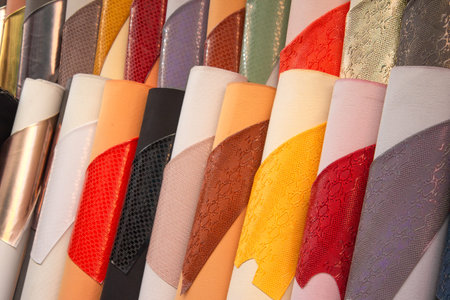 Artificial synthetic leather of high quality in rolls. Snake and crocodile artificial embossed...