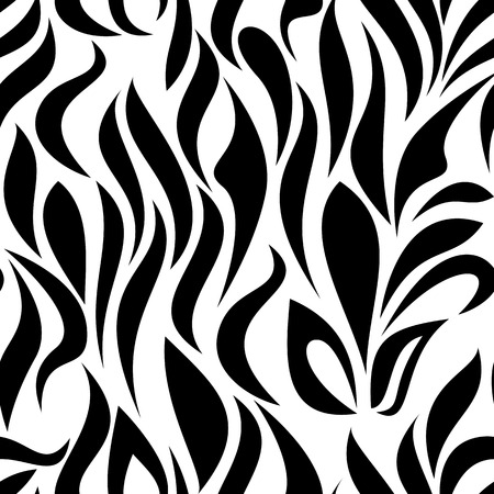 Seamless pattern with black tracery on a white backgroundのイラスト素材