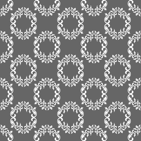 Vector elegance seamless pattern with decoration tracery. Vintage wallpaper.のイラスト素材