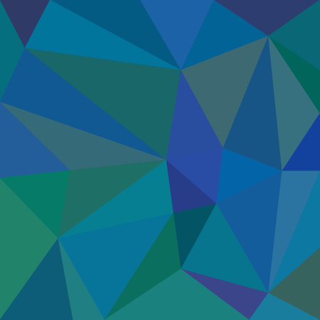 Blue bright colored abstract background in contemporary low poly styleのイラスト素材