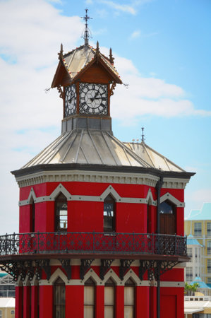 Clock tower in the Victoria and Alfred waterfront in Cape Town, South Africa 