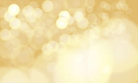 Gold blurred background with bokeh effectの写真素材