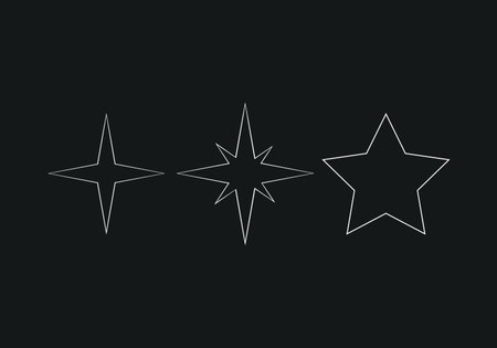 Star icon vector illustration design template, star symbolのイラスト素材