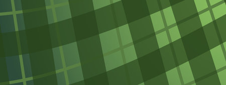 St. Patricks day tartan plain background. Scottish ornament in green and dark green cage. Scottish cage.のイラスト素材