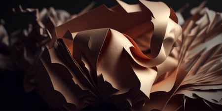 Crinkle Paper texture background. Generative AIの素材