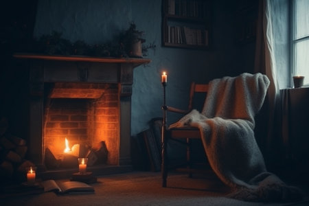 Christmas hall. Generative Aiの素材