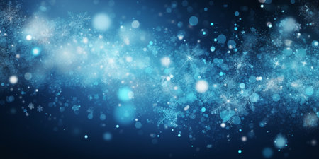 Snowflakes background. Generative Aiの素材