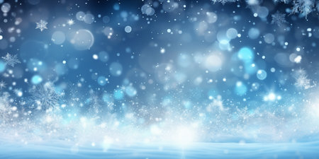 Snowflakes background. Generative Aiの素材