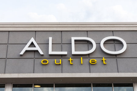 Ottawa, Canada - April 10, 2021: Aldo shoe store outlet in Canadaのeditorial素材