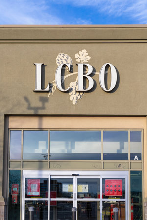 Ottawa, Canada -May 2, 2021: LCBO, Liquor Control Board of Ontario retail store in Ottawa,のeditorial素材