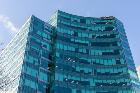 Ottawa, Canada - December 16, 2021: BLG office building in downtown.のeditorial素材
