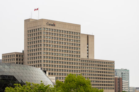 Ottawa, Ontario - May 19, 2023: Department of National Defence Headquarters buildingのeditorial素材