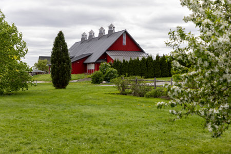 Ottawa, Canada - May 19, 2025: Main Dairy Barn located at the Canada Agriculture and Food Museum in...