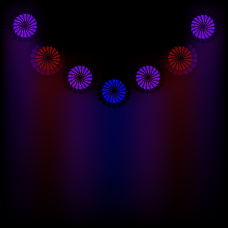 abstract background with color circles in dark tonesのイラスト素材