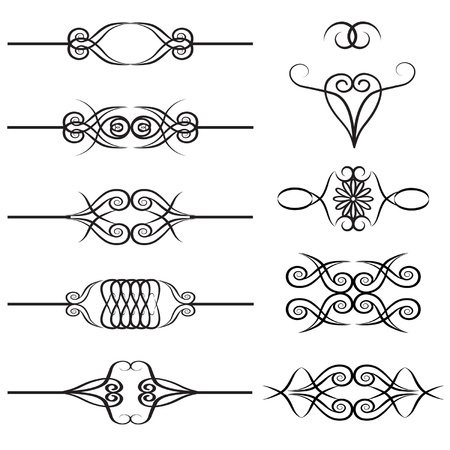 set of design elementsのイラスト素材