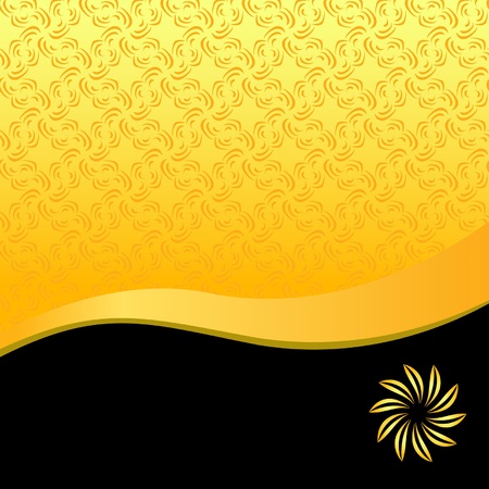 elegant black and golden background with abstract patternのイラスト素材