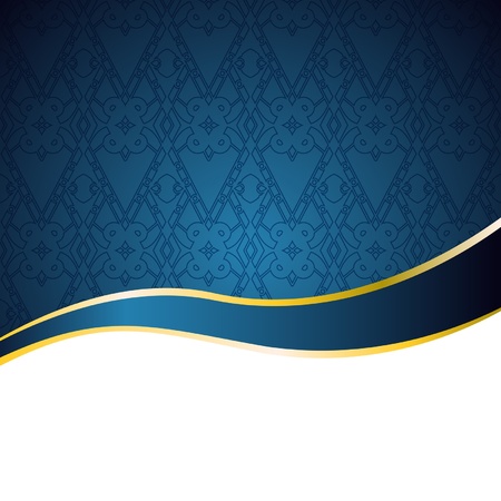 blue vintage background with a ribbon のイラスト素材