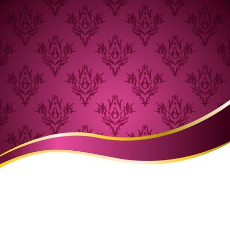 pink vintage background with a ribbonのイラスト素材
