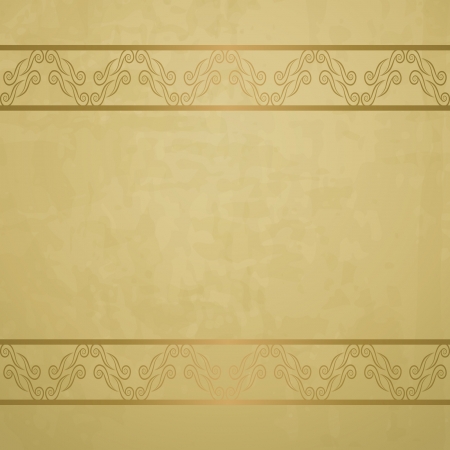 old paper with golden bordersのイラスト素材