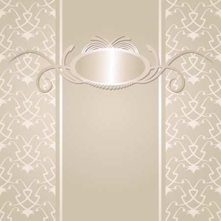 beige background with a frameのイラスト素材