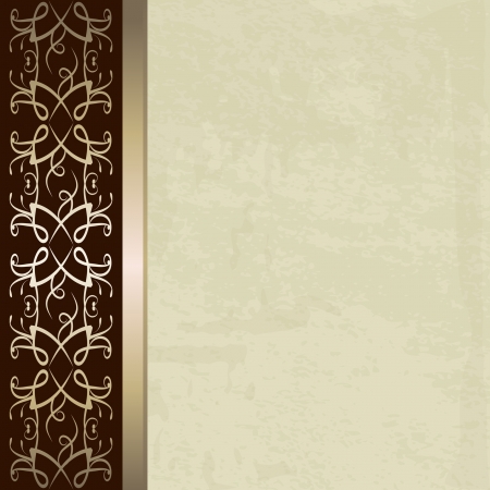 pastel background with a golden borderのイラスト素材
