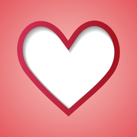 heart paper frameのイラスト素材