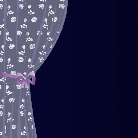 background with a curtain laceのイラスト素材