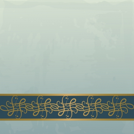 grungy background with a golden borderのイラスト素材