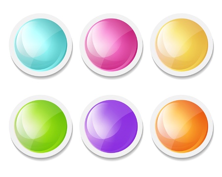 web design elements or stickersのイラスト素材