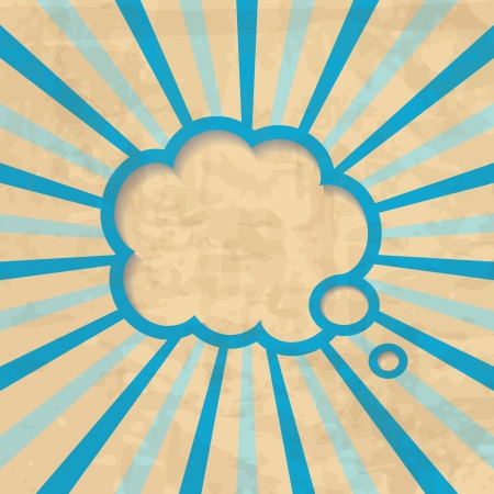 retro background with a cloud frameのイラスト素材