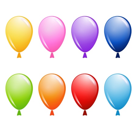 set of balloonsのイラスト素材