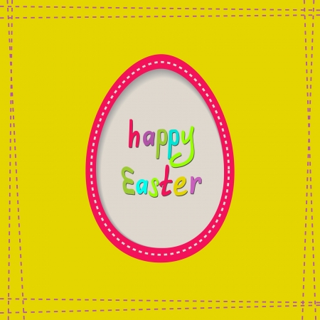 yellow Easter greeting cardのイラスト素材