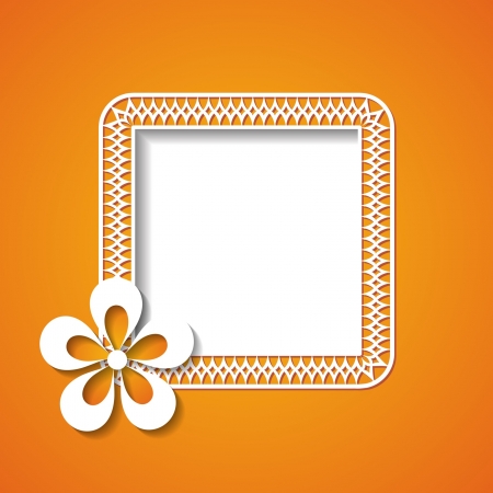 orange frameのイラスト素材