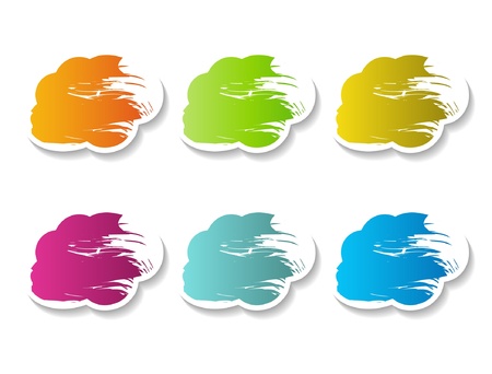 clouds with a grunge textureのイラスト素材