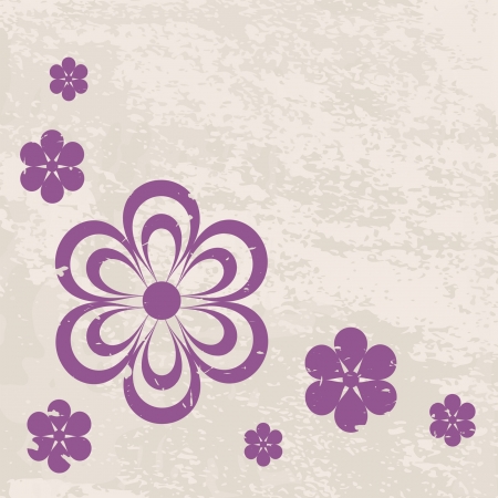 vintage floral card のイラスト素材
